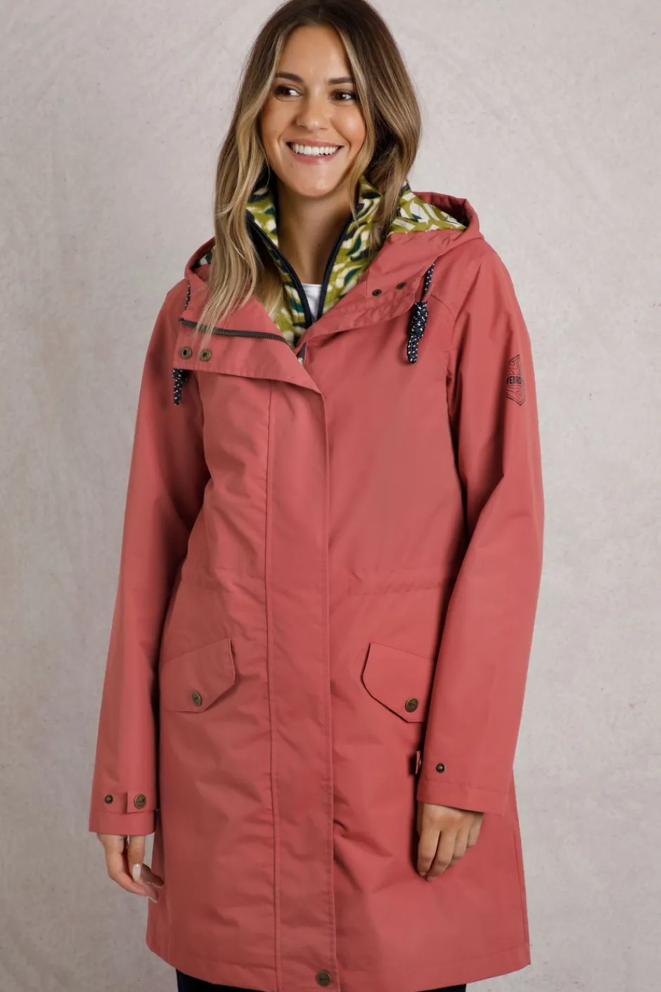 Weird Fish Coats, Jackets And Gilets|Delara Showerproof Jacket Desert Rose
