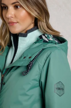 Weird Fish Coats, Jackets And Gilets|Delara Showerproof Jacket Dark Jade