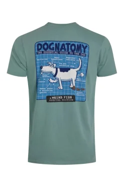 Weird Fish T-Shirts|Dognatomy Back Print Artist T-Shirt Mineral Blue
