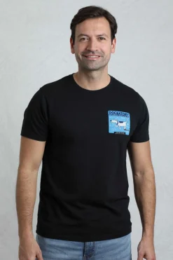 Weird Fish T-Shirts|Dognatomy Back Print Artist T-Shirt Black