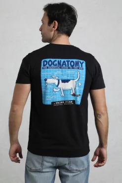 Weird Fish T-Shirts|Dognatomy Back Print Artist T-Shirt Black