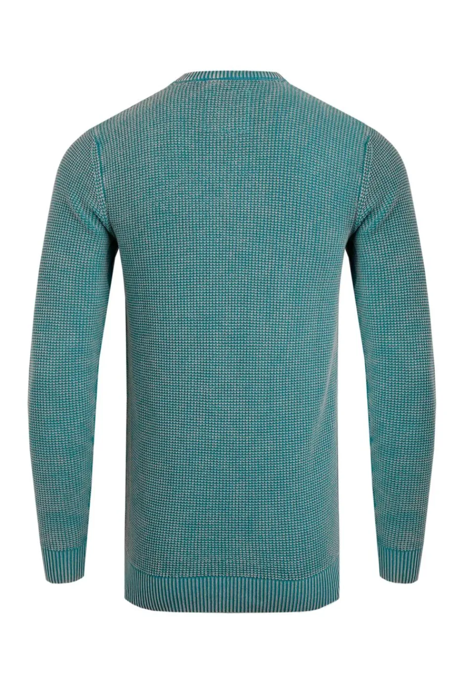 Weird Fish Jumpers & Knitwear|Easton Waffle Crew Neck Jumper Ensign Blue