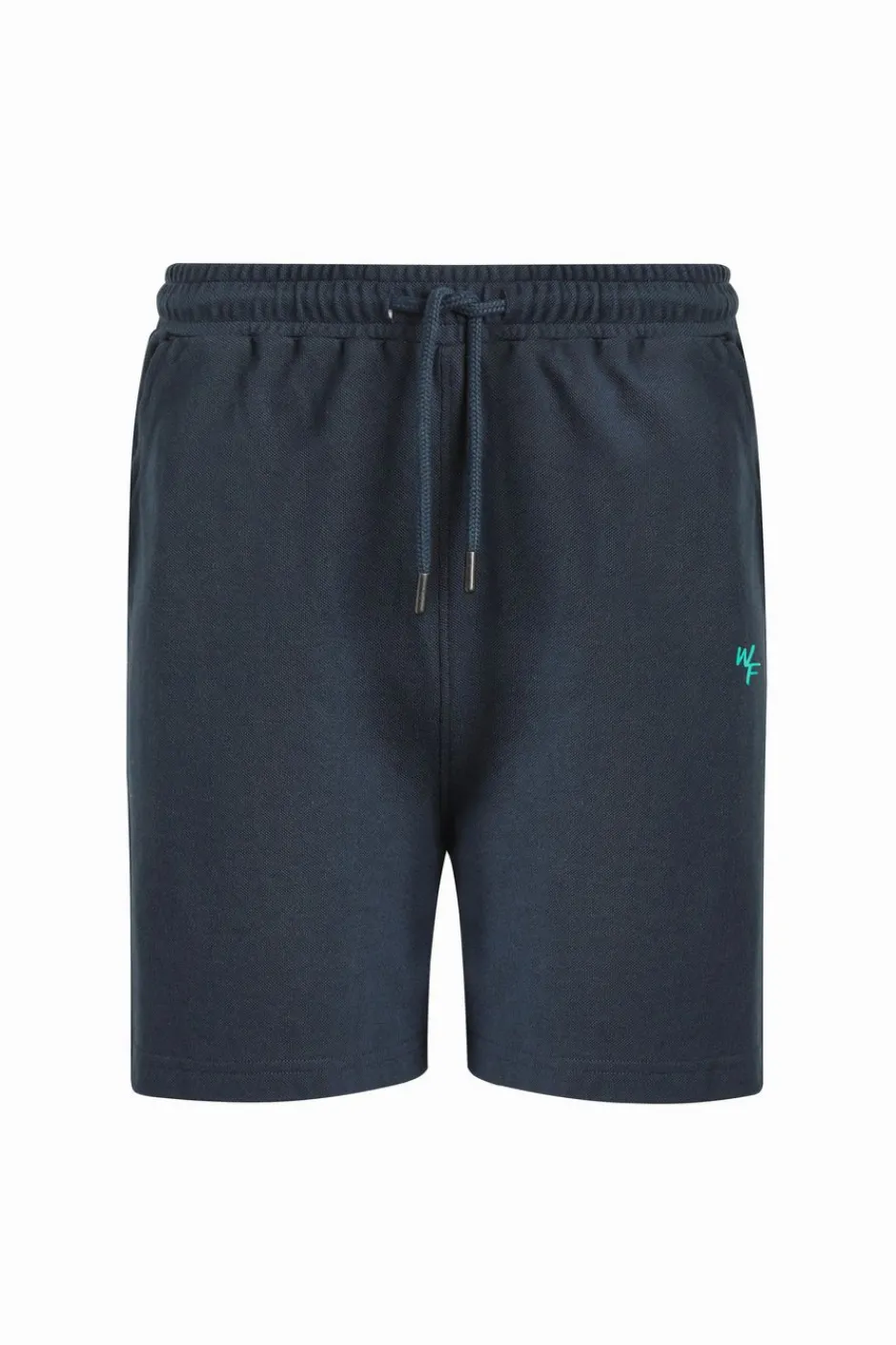 Weird Fish Shorts|Ebony Organic Cotton Pique Shorts Navy