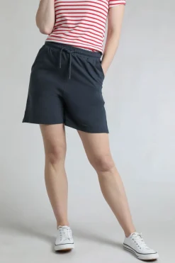 Weird Fish Shorts|Ebony Organic Cotton Pique Shorts Navy