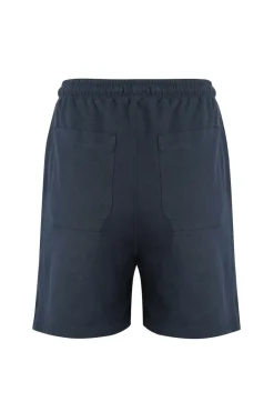 Weird Fish Shorts|Ebony Organic Cotton Pique Shorts Navy