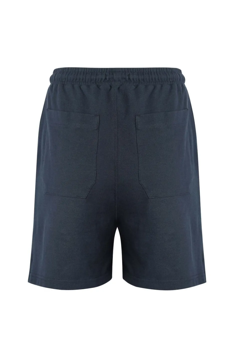 Weird Fish Shorts|Ebony Organic Cotton Pique Shorts Navy