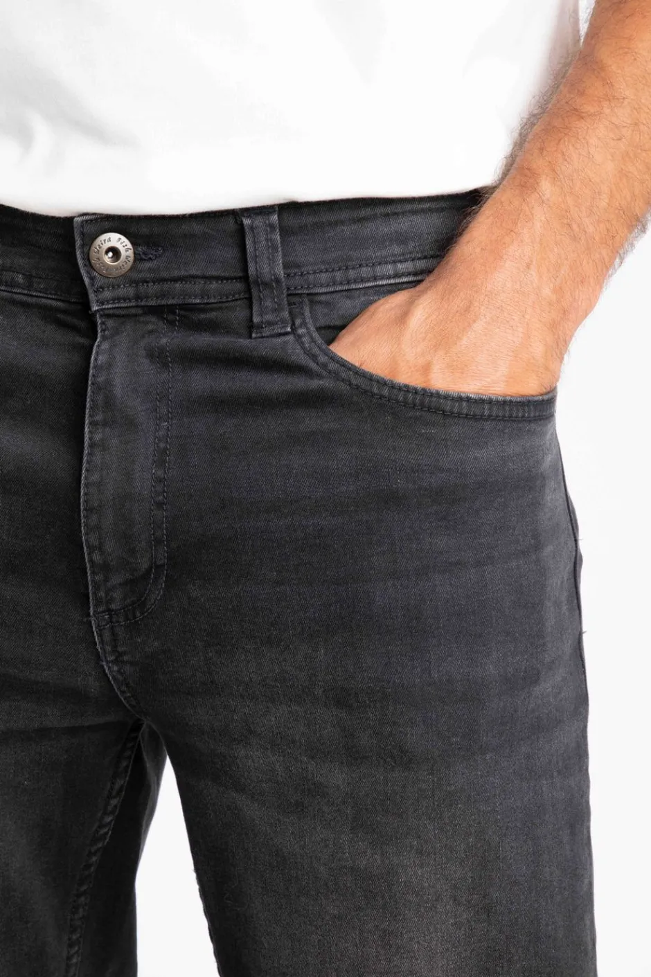 Weird Fish Trousers & Jeans|Eddie Straight Leg Denim Jeans Washed Black