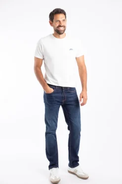 Weird Fish Trousers & Jeans|Eddie Straight Leg Denim Jeans Dark Denim