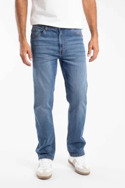 Weird Fish Trousers & Jeans|Eddie Straight Leg Denim Jeans Indigo