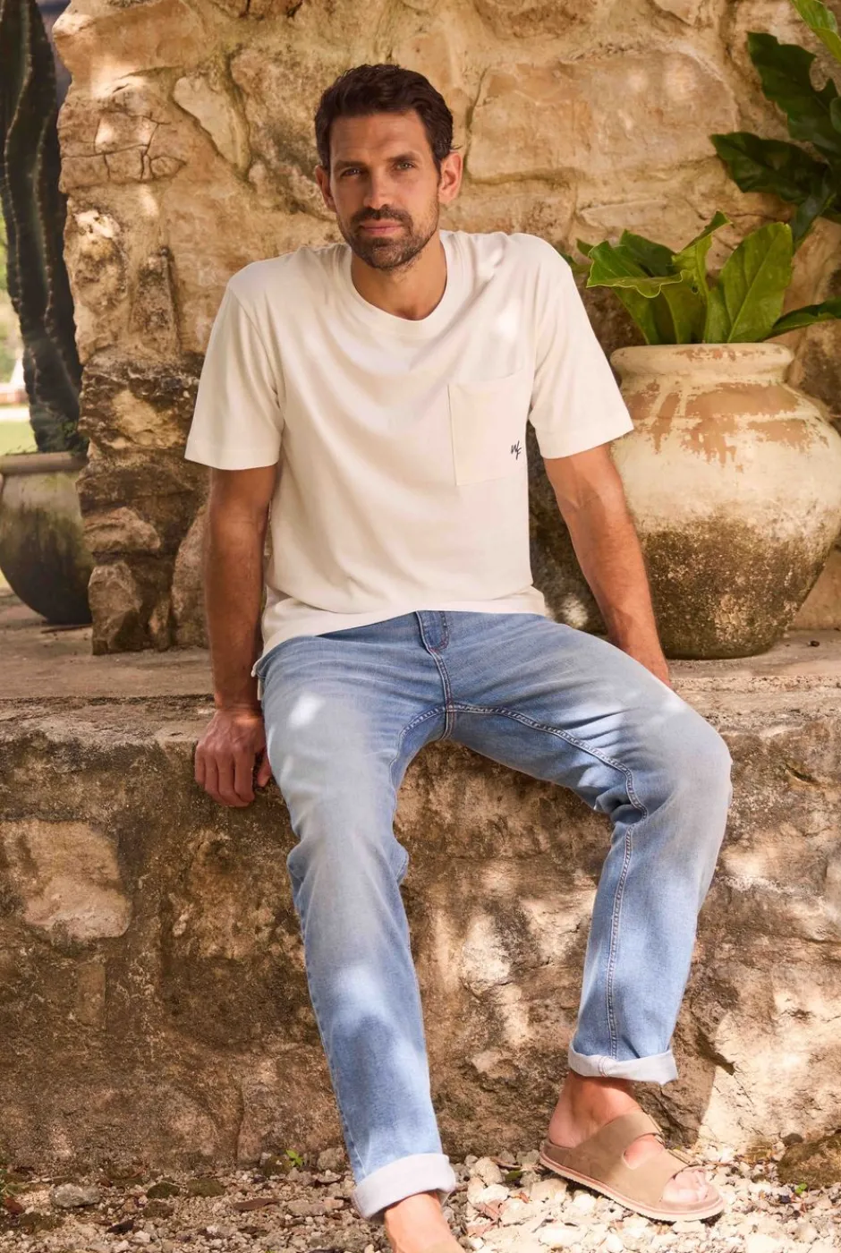 Weird Fish Trousers & Jeans|Eddie Straight Leg Jeans Denim