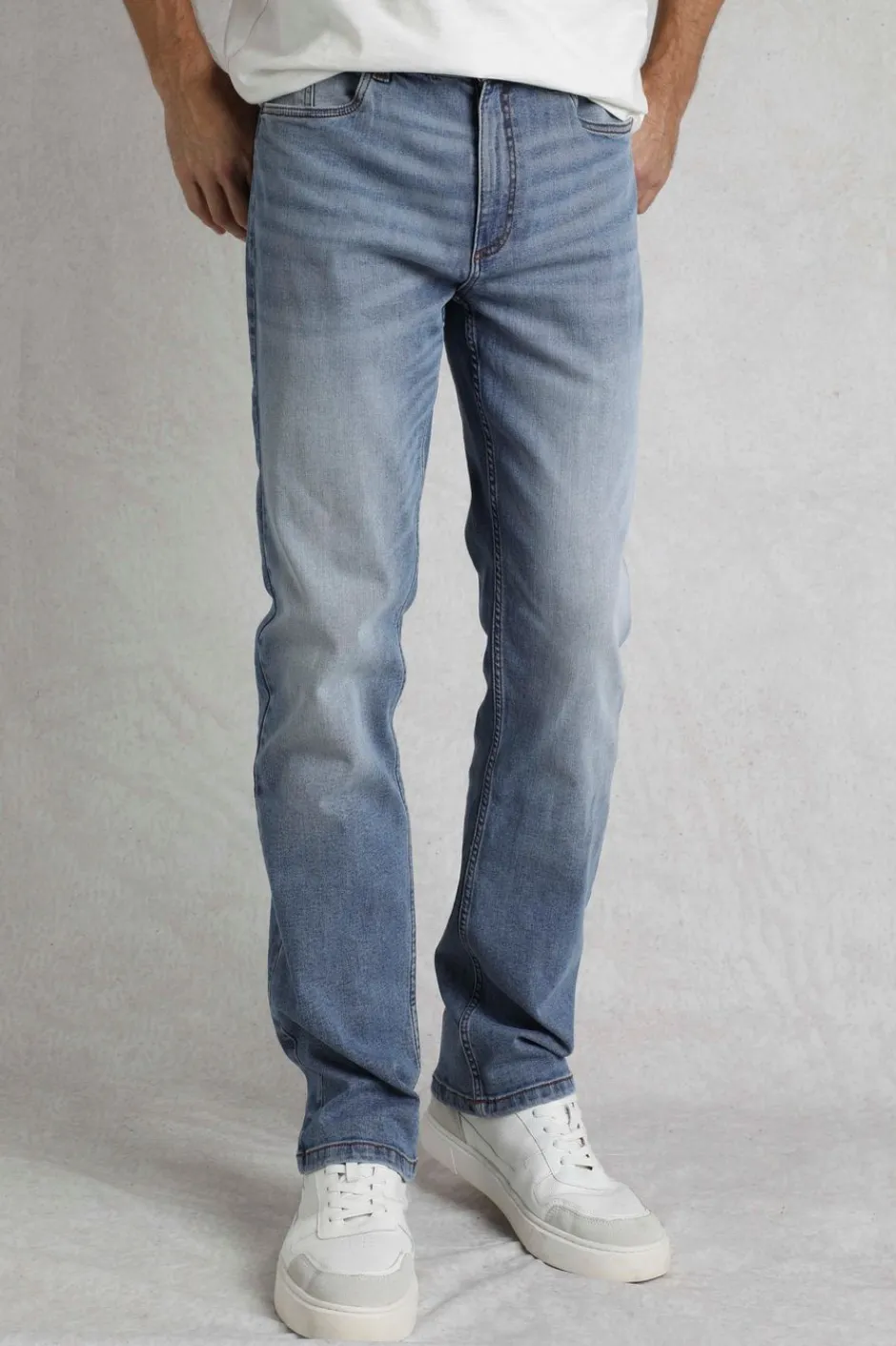 Weird Fish Trousers & Jeans|Eddie Straight Leg Jeans Denim