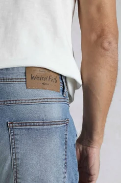 Weird Fish Trousers & Jeans|Eddie Straight Leg Jeans Denim