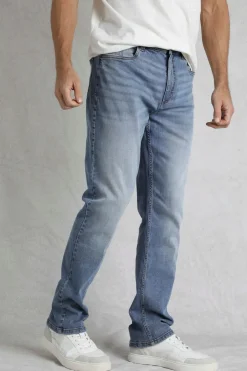 Weird Fish Trousers & Jeans|Eddie Straight Leg Jeans Denim