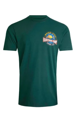 Weird Fish T-Shirts|Electric Carp Back Print Artist T-Shirt Forest Green