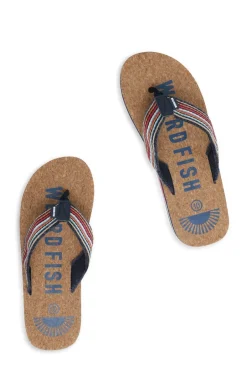 Weird Fish Caps & Scarves|Scarves & Caps|Englewood Cork Flip Flops Dark Blue