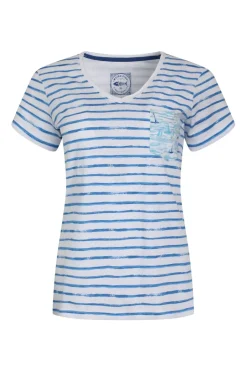 Weird Fish Tunics|Tops & T-Shirts|Ericak Organic Cotton Pocket T-Shirt Adriatic Blue