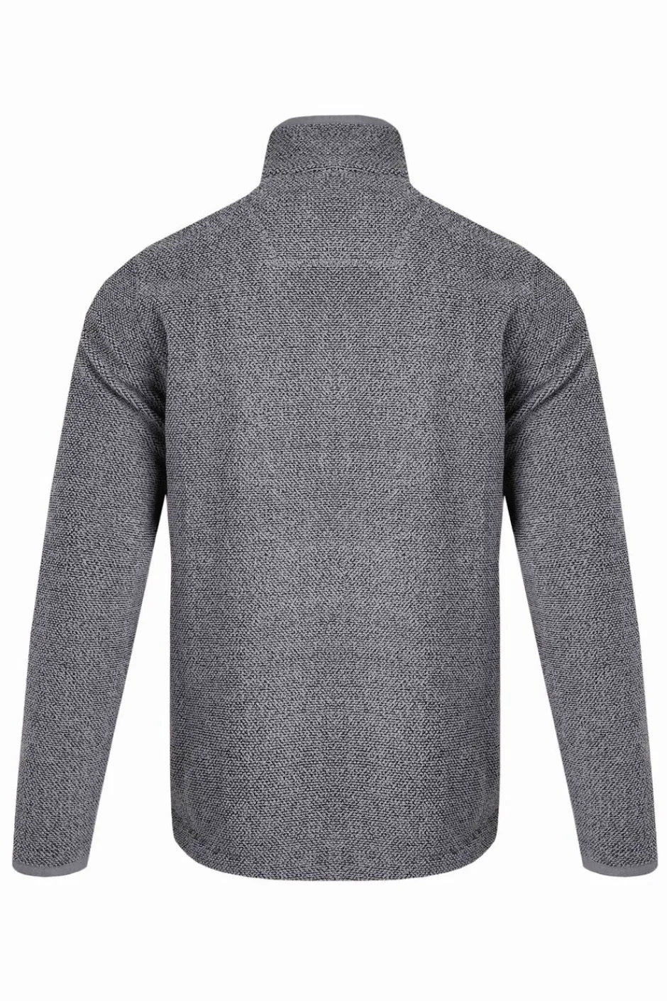 Weird Fish Fleece|Errill Eco 1/4 Zip Textured Fleece Frost Grey