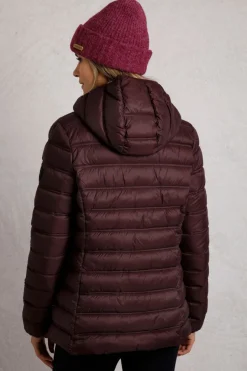 Weird Fish Coats, Jackets And Gilets|Eshka Lightweight Padded Jacket Mulled Wine