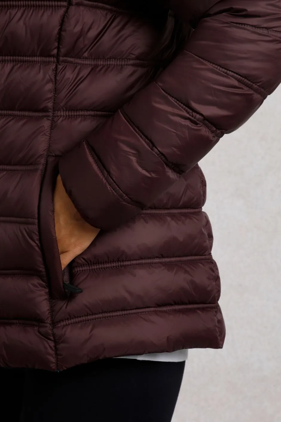 Weird Fish Coats, Jackets And Gilets|Eshka Lightweight Padded Jacket Mulled Wine