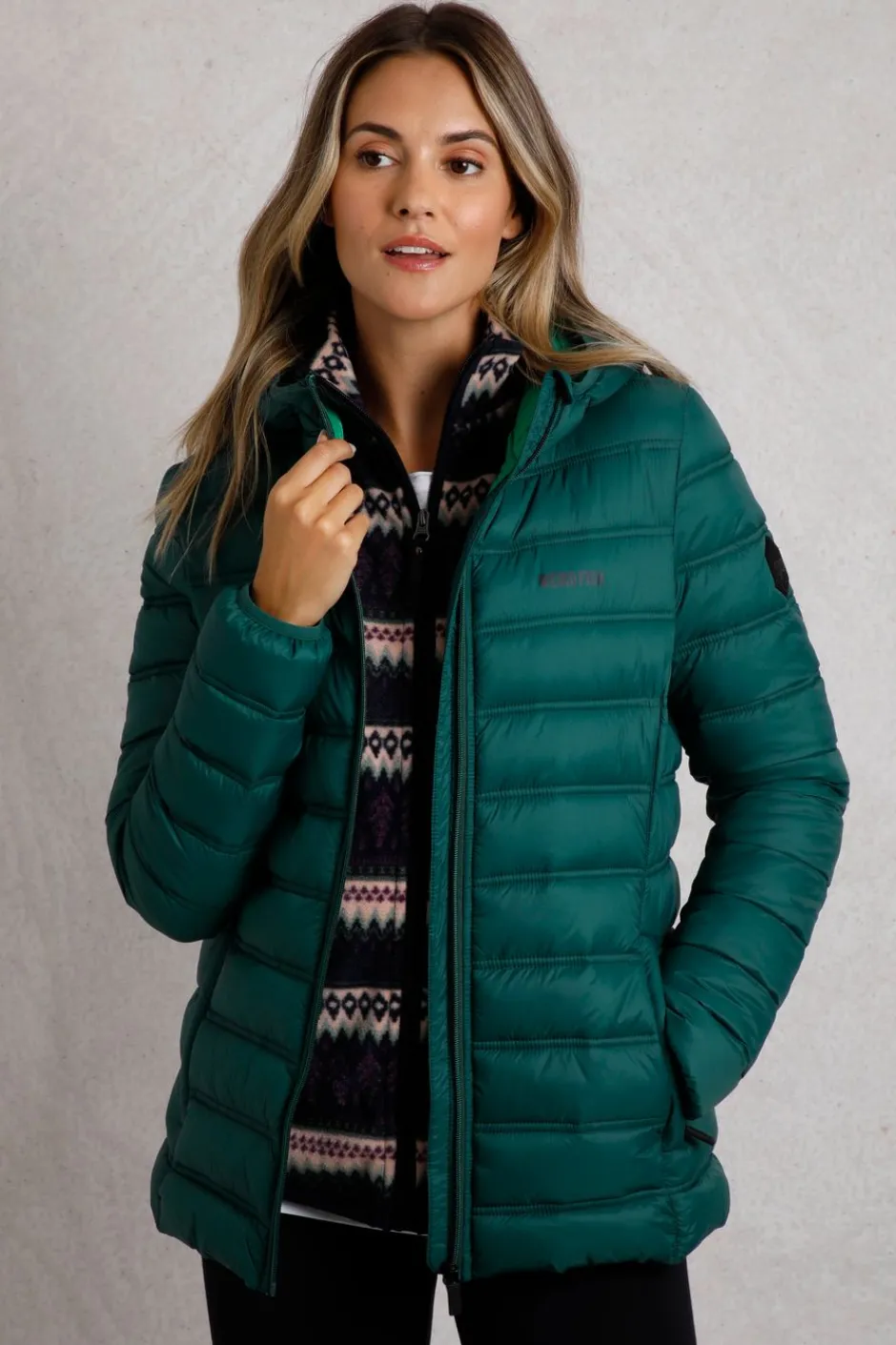 Weird Fish Coats, Jackets And Gilets|Eshka Lightweight Padded Jacket Cedar Green