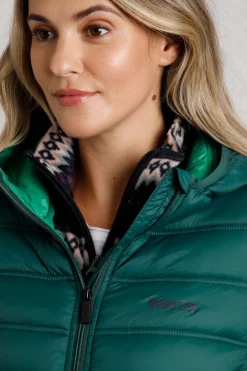 Weird Fish Coats, Jackets And Gilets|Eshka Lightweight Padded Jacket Cedar Green