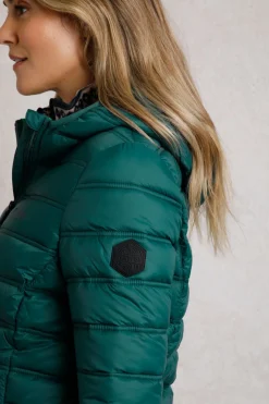 Weird Fish Coats, Jackets And Gilets|Eshka Lightweight Padded Jacket Cedar Green