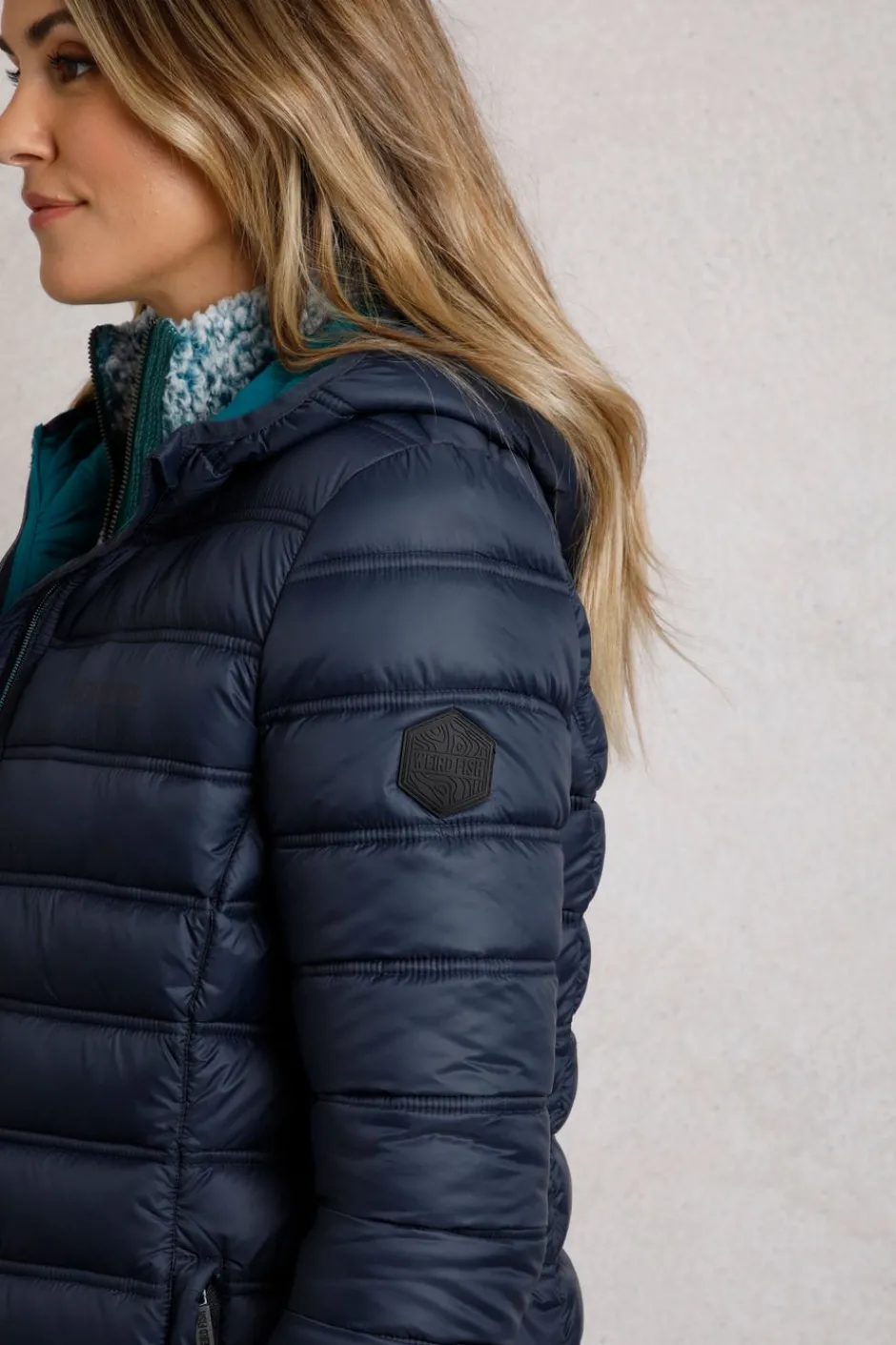 Weird Fish Coats, Jackets And Gilets|Eshka Lightweight Padded Jacket Navy