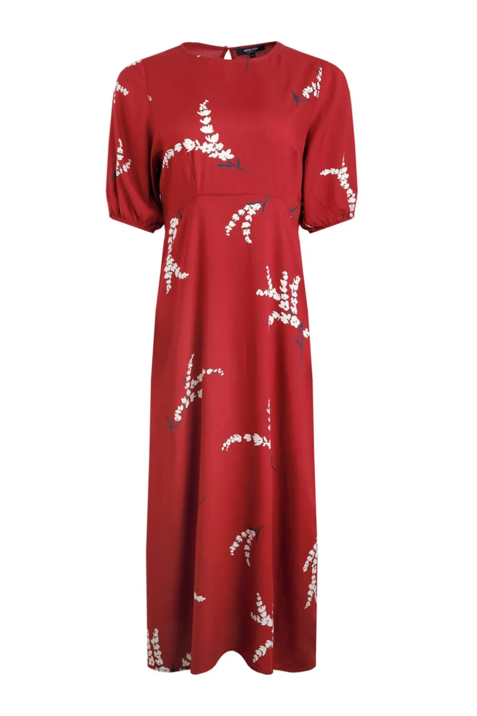 Weird Fish Dresses|Everly LivaEco™ Printed Viscose Dress Red