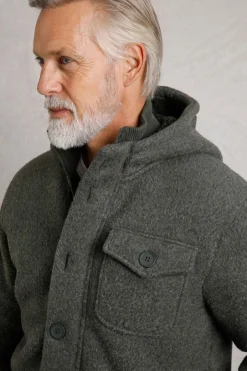 Weird Fish Fleece|Coats, Jackets And Gilets|Fairfield Button Front Fleece Jacket Fir Green