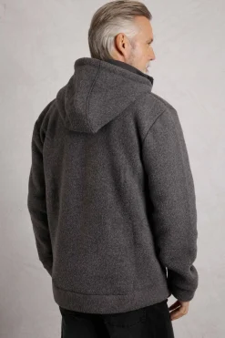 Weird Fish Fleece|Coats, Jackets And Gilets|Fairfield Button Front Fleece Jacket Dark Grey