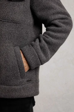 Weird Fish Fleece|Coats, Jackets And Gilets|Fairfield Button Front Fleece Jacket Dark Grey
