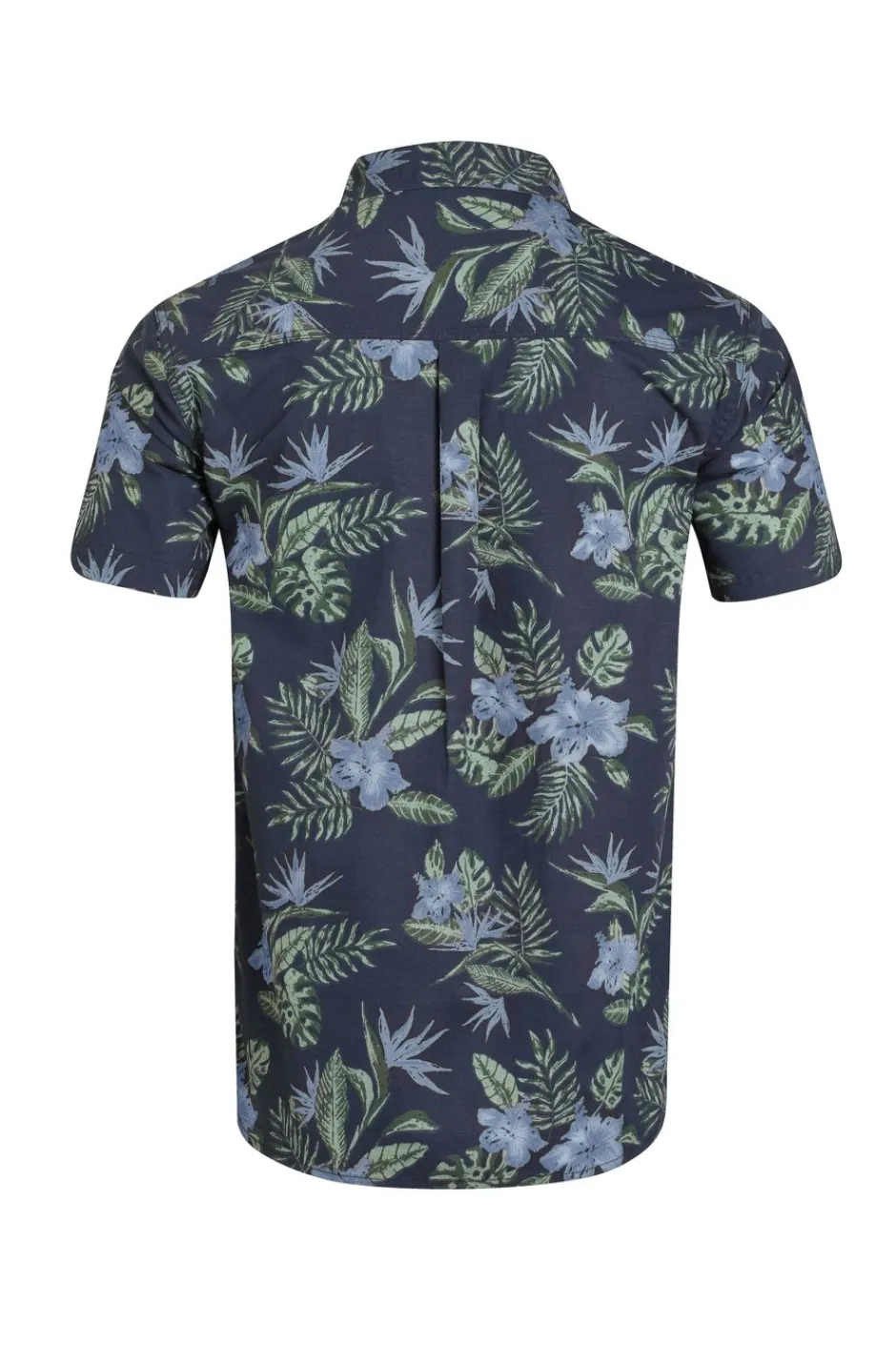 Weird Fish Shirts|Faraway Organic Cotton Printed Shirt Navy