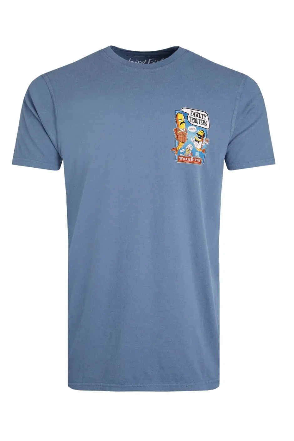 Weird Fish T-Shirts|Fawlty Trouters Artist T-Shirt Mid Blue