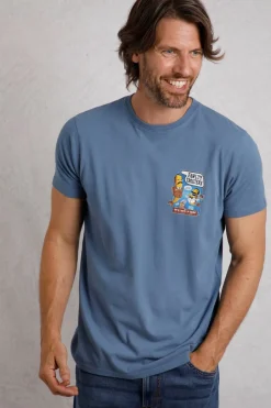 Weird Fish T-Shirts|Fawlty Trouters Artist T-Shirt Mid Blue