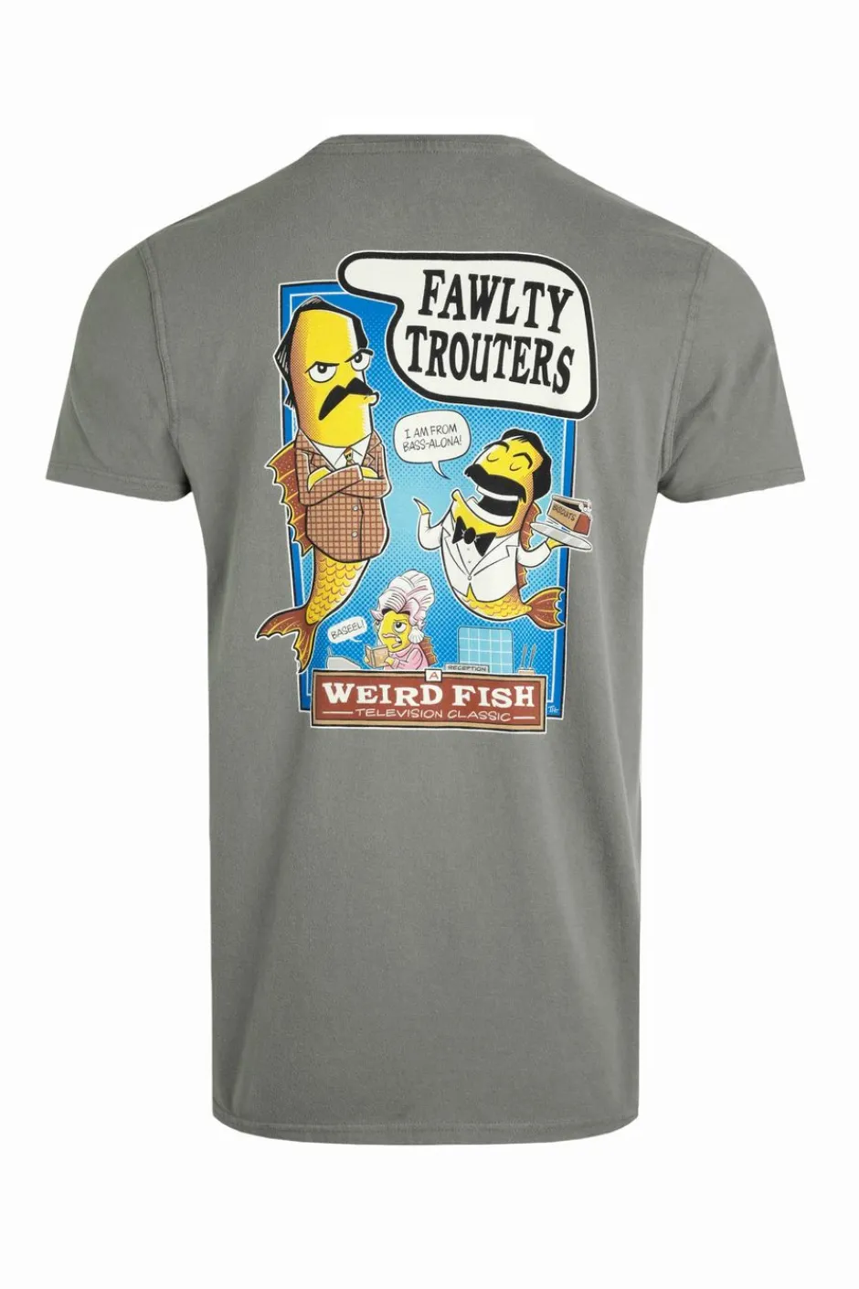 Weird Fish T-Shirts|Fawlty Trouters Artist T-Shirt Storm Grey