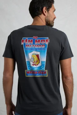 Weird Fish T-Shirts|Fin Hof Back Print Artist T-Shirt Navy