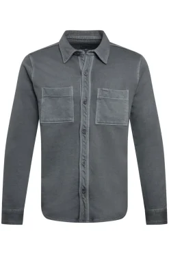 Weird Fish Shirts|Fingask Loopback Shirt Limestone