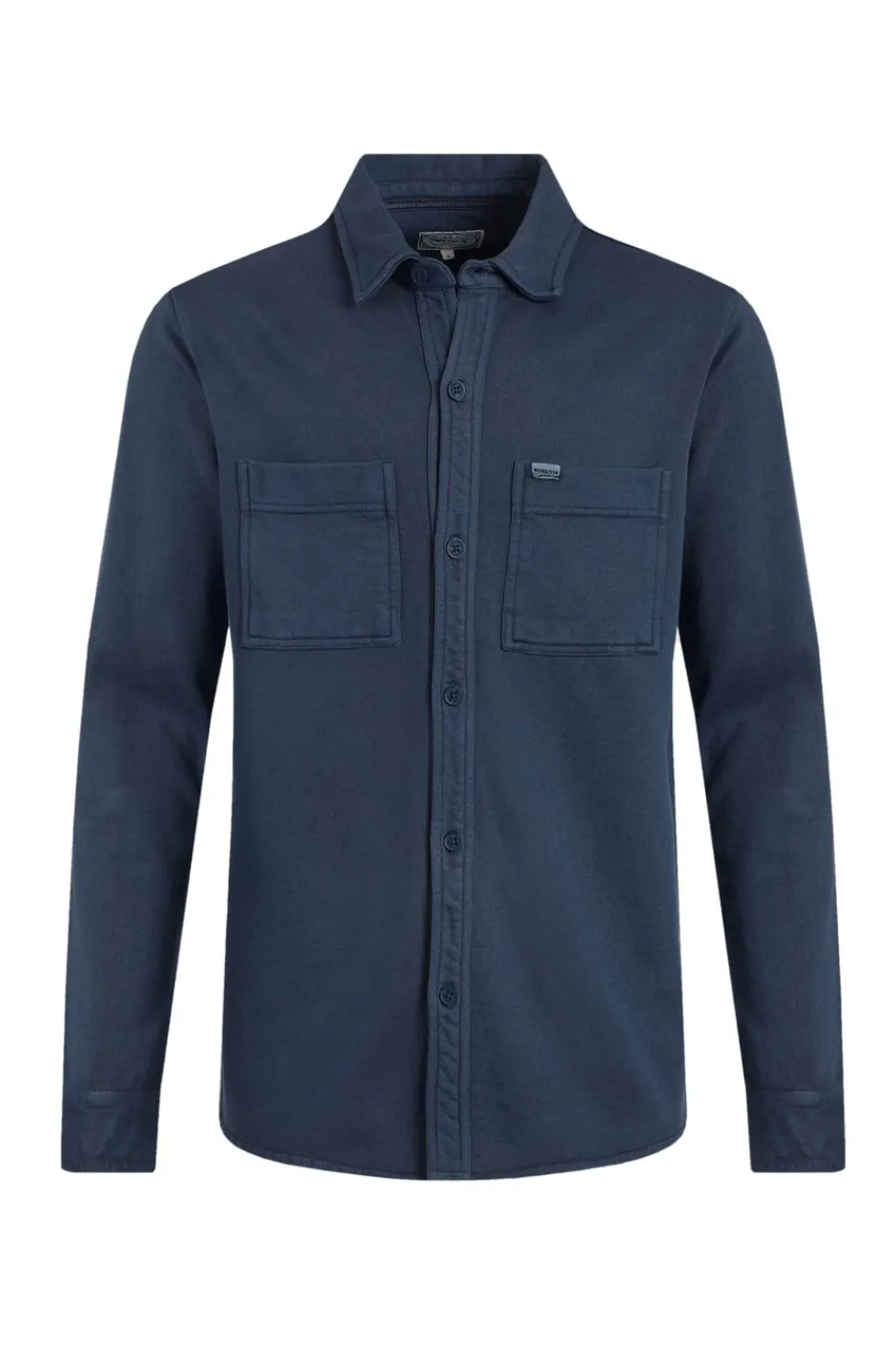 Weird Fish Shirts|Fingask Loopback Shirt Navy