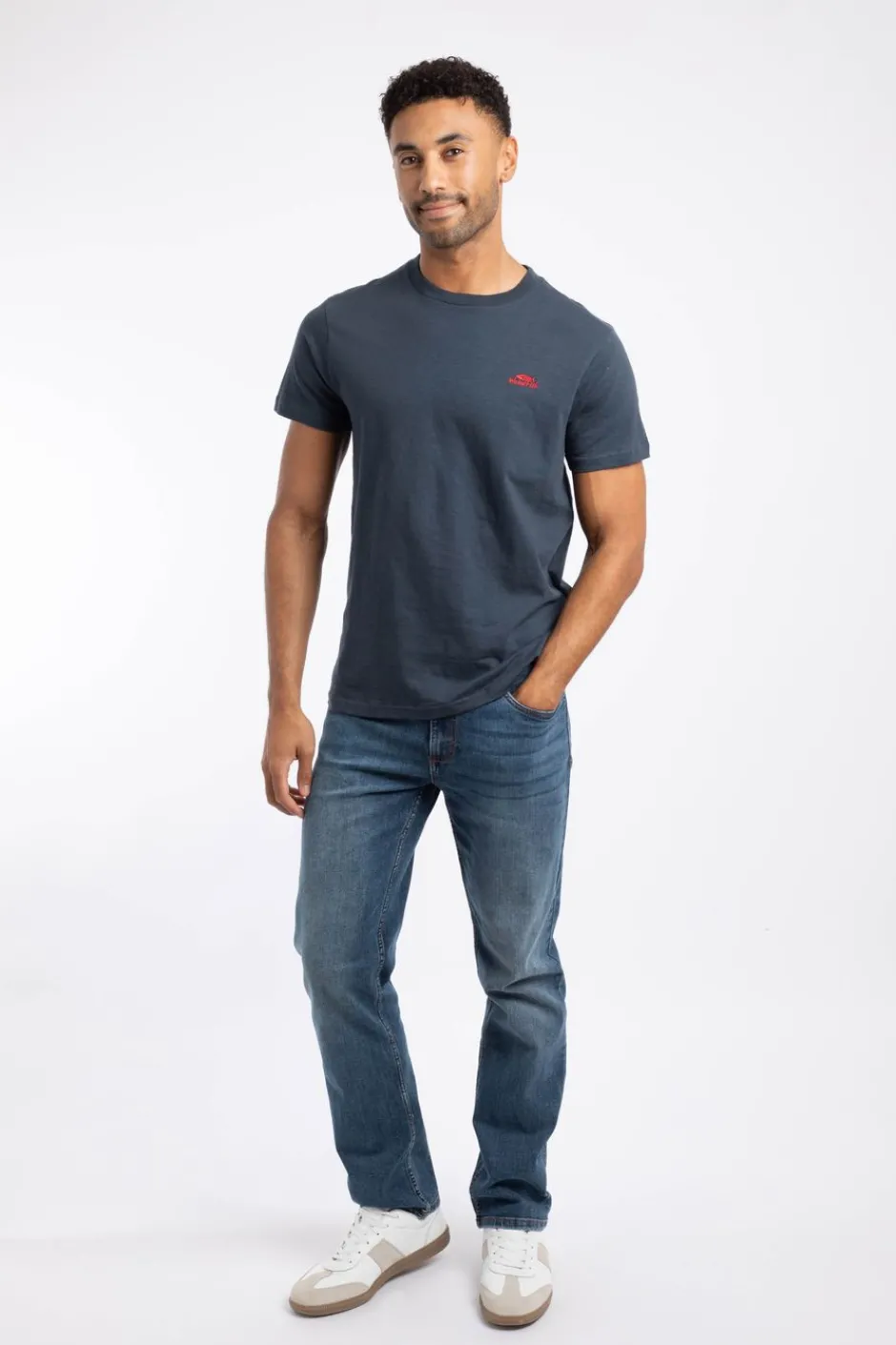 Weird Fish T-Shirts|Fished Organic Cotton Branded T-Shirt Navy