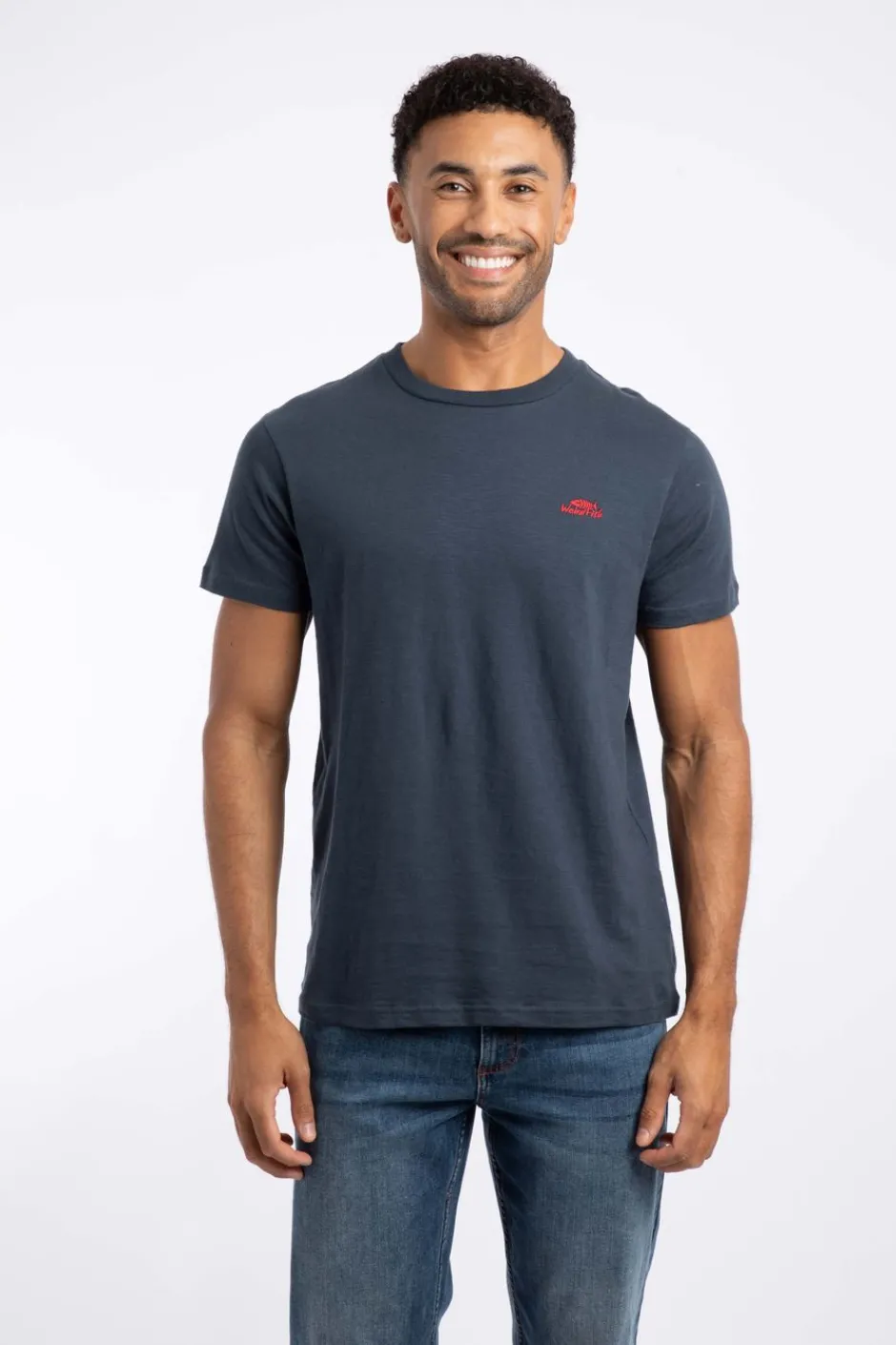 Weird Fish T-Shirts|Fished Organic Cotton Branded T-Shirt Navy