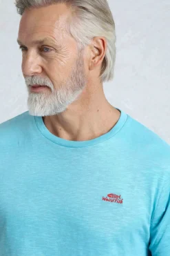Weird Fish T-Shirts|Fished Organic Cotton Branded T-Shirt Sky Blue