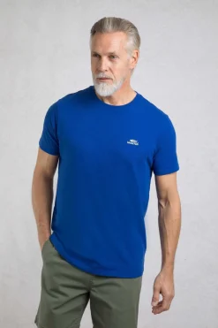 Weird Fish T-Shirts|Fished Organic Cotton Branded T-Shirt Cobalt Blue