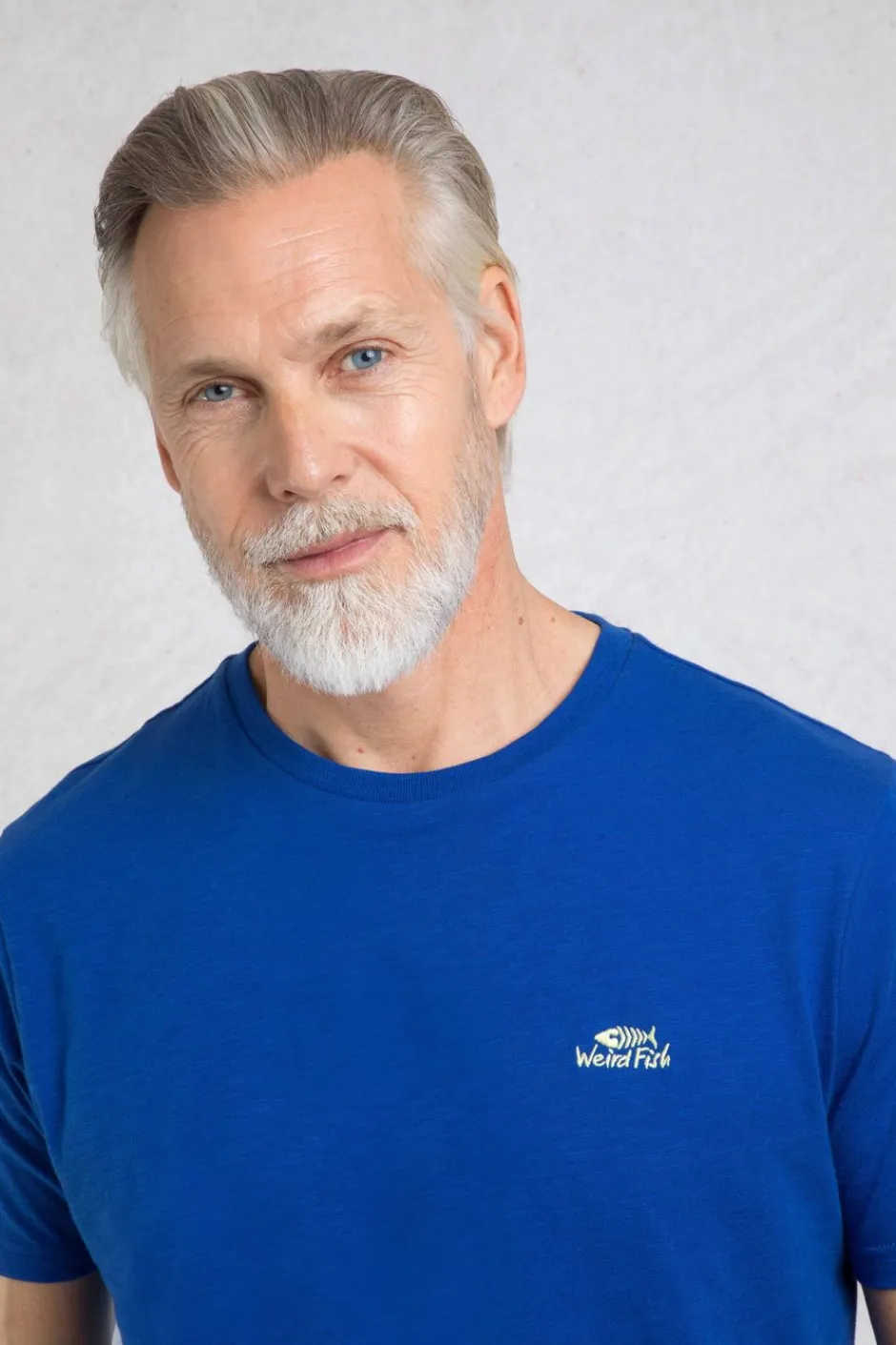 Weird Fish T-Shirts|Fished Organic Cotton Branded T-Shirt Cobalt Blue