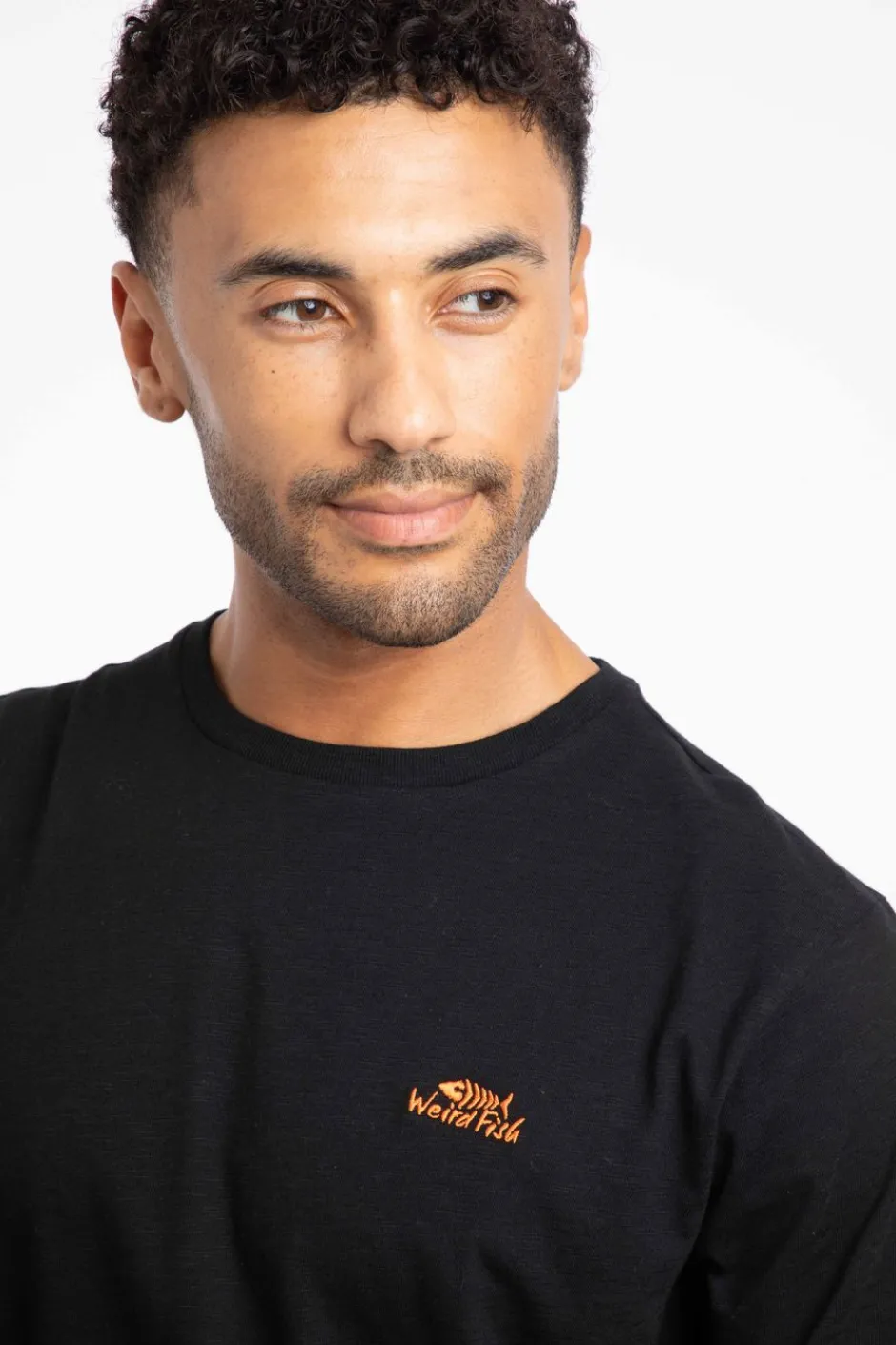 Weird Fish T-Shirts|Fished Organic Cotton Branded T-Shirt Black