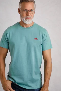 Weird Fish T-Shirts|Fished Organic Cotton Branded T-Shirt Mineral Blue