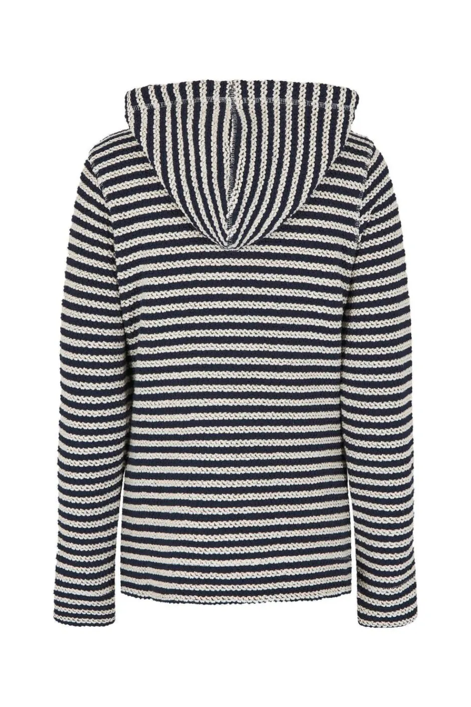 Weird Fish Sweatshirts & Hoodies|Fisher Full Zip Stripe Eco Macaroni Hoodie Ecru