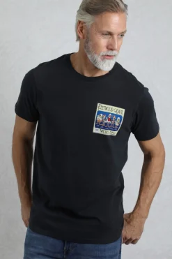 Weird Fish T-Shirts|Fleetwood Quack Back Print Artist T-Shirt Navy