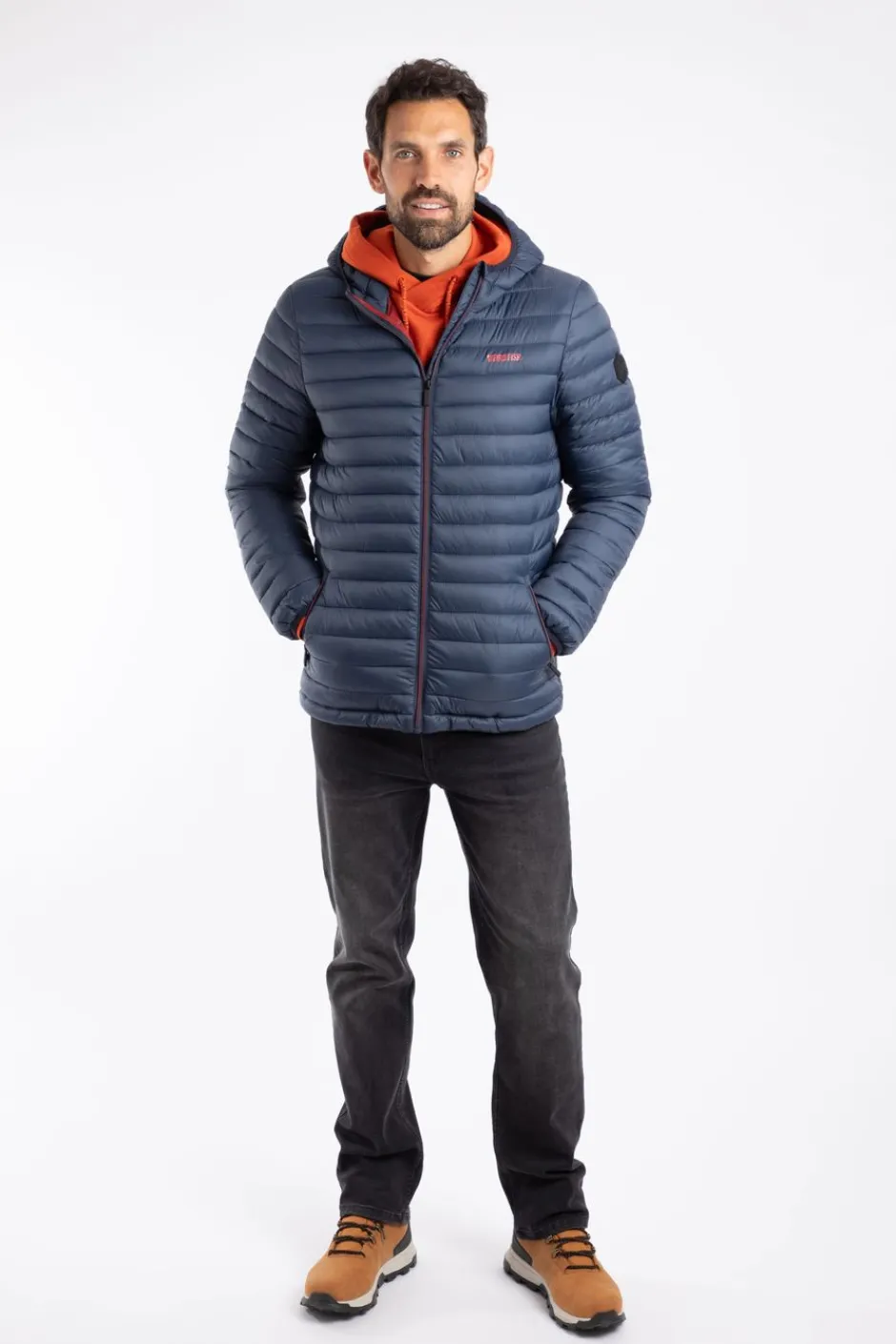 Weird Fish Coats, Jackets And Gilets|Flete Lightweight Showerproof Padded Jacket Navy