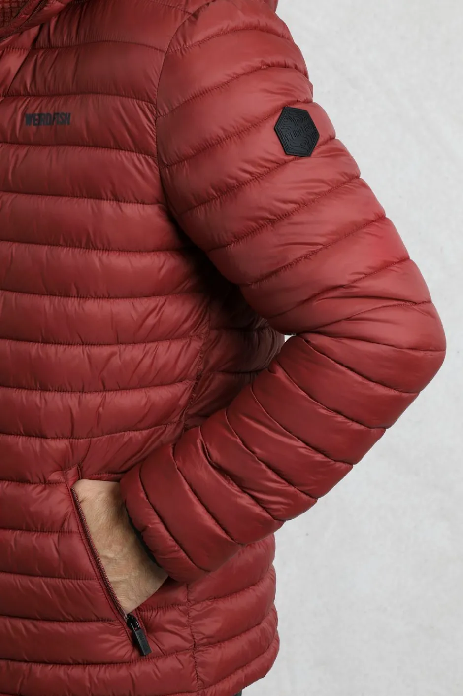 Weird Fish Coats, Jackets And Gilets|Flete Lightweight Showerproof Padded Jacket Foxberry
