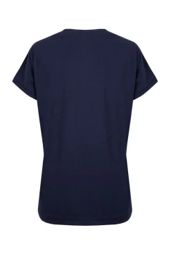 Weird Fish Tunics|Tops & T-Shirts|Fly Free Organic Cotton Slub Graphic T-Shirt Dark Blue